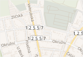 Oldřišská v obci Kolín - mapa ulice
