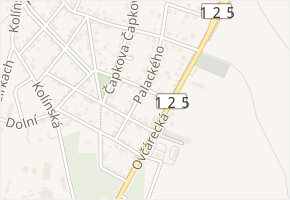 Palackého v obci Kolín - mapa ulice