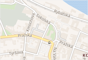 Sokolská v obci Kolín - mapa ulice