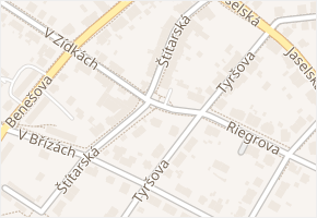 Štítarská v obci Kolín - mapa ulice