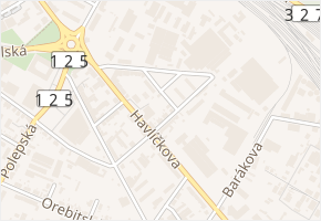 Třebízského v obci Kolín - mapa ulice