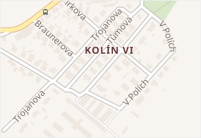 Tůmova v obci Kolín - mapa ulice
