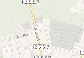 U Stodoly v obci Kolín - mapa ulice