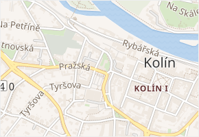 Úzká v obci Kolín - mapa ulice