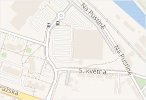 V Kasárnách v obci Kolín - mapa ulice
