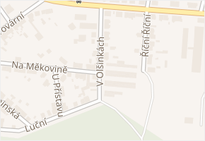 V Olšinkách v obci Kolín - mapa ulice