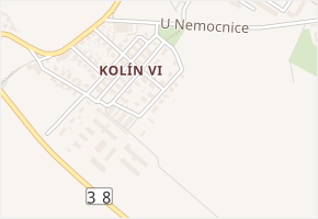 V Polích v obci Kolín - mapa ulice