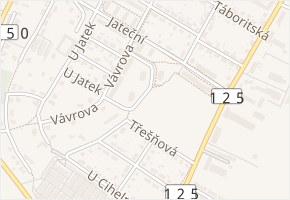 Želivského v obci Kolín - mapa ulice