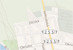 Zličská v obci Kolín - mapa ulice