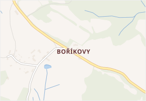 Boříkovy v obci Kolinec - mapa části obce