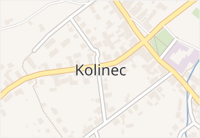 Kolinec v obci Kolinec - mapa části obce