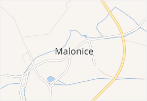 Malonice v obci Kolinec - mapa části obce