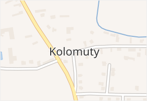 Kolomuty v obci Kolomuty - mapa části obce
