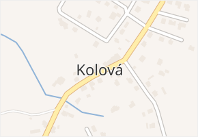 Kolová v obci Kolová - mapa části obce