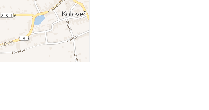 Hastrdam v obci Koloveč - mapa ulice