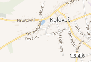 Krátká v obci Koloveč - mapa ulice