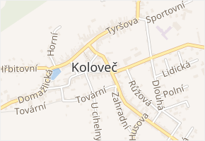 Školní v obci Koloveč - mapa ulice