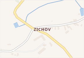 Zichov v obci Koloveč - mapa části obce