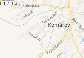 Jižní v obci Komárov - mapa ulice