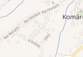 Na Výsluní v obci Komárov - mapa ulice