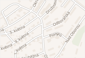 Okružní v obci Komárov - mapa ulice
