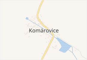 Komárovice v obci Komárovice - mapa části obce