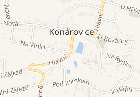 Hlavní v obci Konárovice - mapa ulice