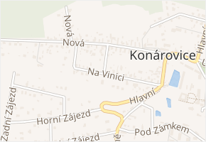 Na Vinici v obci Konárovice - mapa ulice