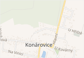 Za Špýcharem v obci Konárovice - mapa ulice