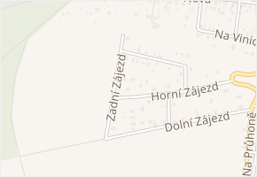Zadní Zájezd v obci Konárovice - mapa ulice