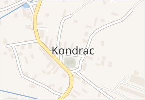 Kondrac v obci Kondrac - mapa části obce