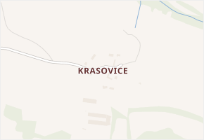 Krasovice v obci Kondrac - mapa části obce