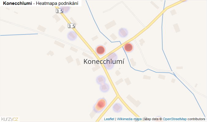 Mapa Konecchlumí - Firmy v části obce.