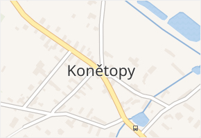 Konětopy v obci Konětopy - mapa části obce