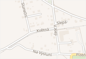 Květná v obci Konstantinovy Lázně - mapa ulice