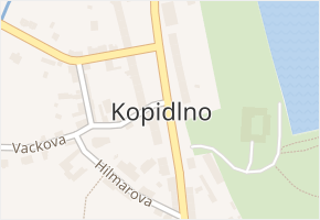 Kopidlno v obci Kopidlno - mapa části obce
