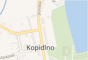 náměstí Hilmarovo v obci Kopidlno - mapa ulice