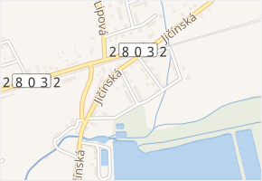 Rybniční v obci Kopidlno - mapa ulice