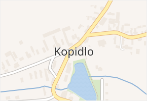 Kopidlo v obci Kopidlo - mapa části obce