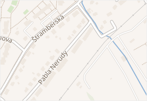 Pabla Nerudy v obci Kopřivnice - mapa ulice