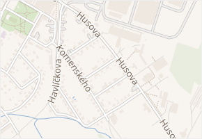 Tyršova v obci Kopřivnice - mapa ulice