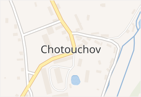 Chotouchov v obci Kořenice - mapa části obce