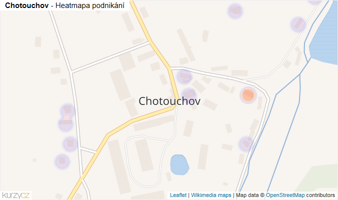 Mapa Chotouchov - Firmy v části obce.