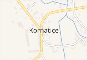 Kornatice v obci Kornatice - mapa části obce