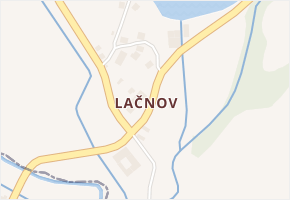 Lačnov v obci Korouhev - mapa části obce