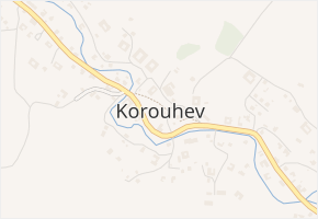 Nezvalova v obci Korouhev - mapa ulice