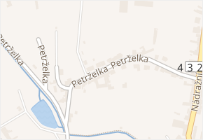 Petrželka v obci Koryčany - mapa ulice