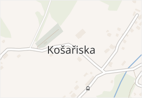 Košařiska v obci Košařiska - mapa části obce