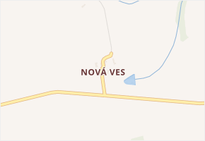Nová Ves v obci Košetice - mapa části obce
