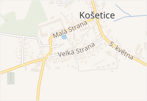 Velká Strana v obci Košetice - mapa ulice
